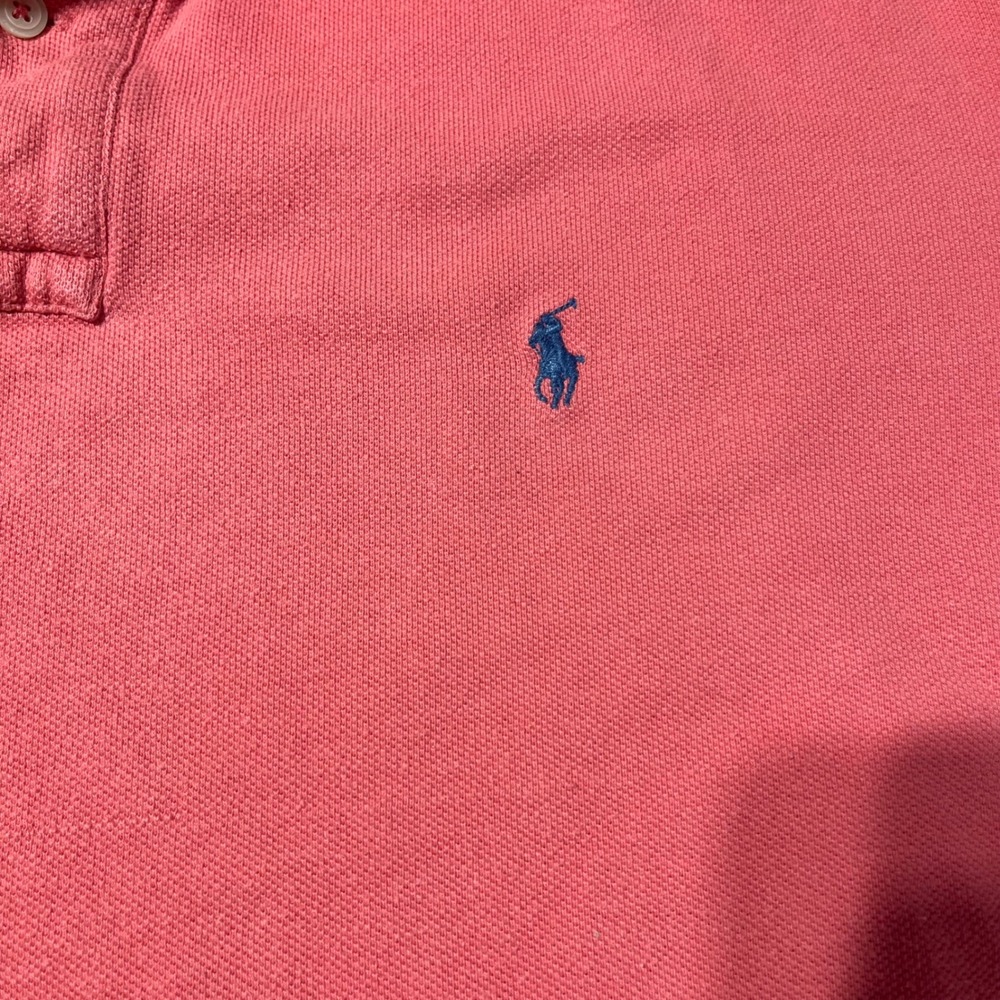 Polo by Ralph Lauren Polo Shirt Men's XL Coral Salmon Pink Short‎ Sleeve - Picture 2 of 6
